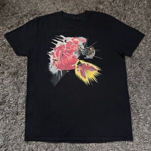 Anime Black Graphic T-Shirt